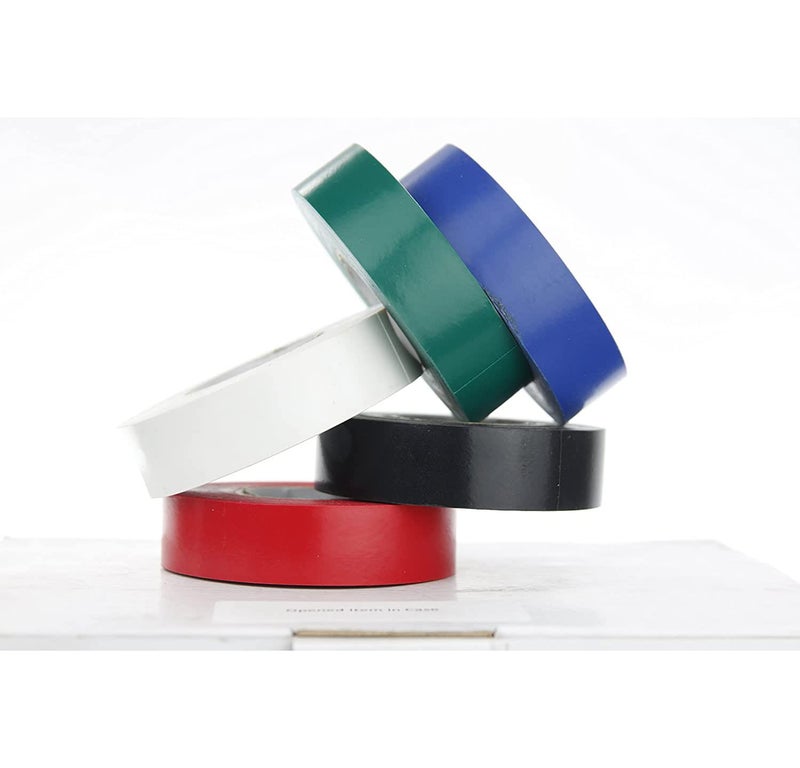 Sunlite 41412-SU 10-Pack PVC Electrical Tape, 60 Feet x 0.75 Inches, for Splicing, Protecting, and Insulating Wires, Abrasion Resistant, Flame Retardant, Weatherproof, UL Listed, Green - Image 3